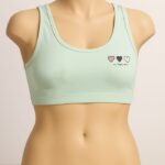 Mint Green Seamless Sports Bra